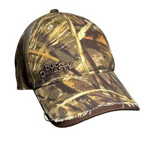 Duck Dynasty Camouflage Hat Adjustable Strapback A&E Frayed Brim Cap